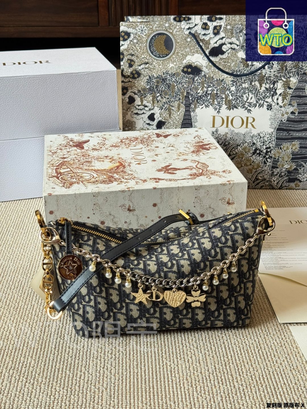 今日特価】Dior ディオール Hobo Star チェーンハンドバッグ