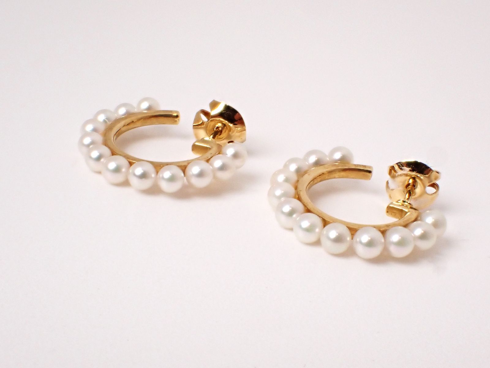 ミキモト ベビーパール フープピアス MIKIMOTO