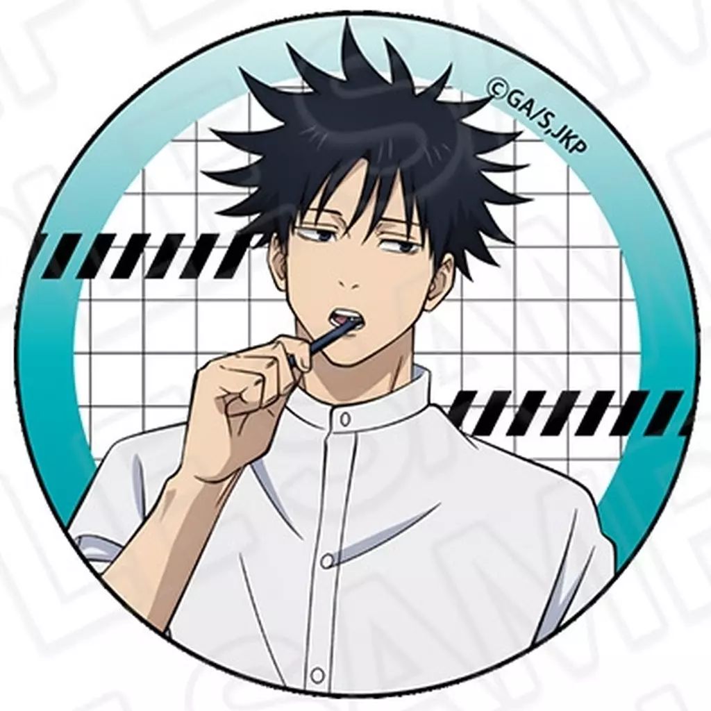 中古】バッジ・ビンズ 伏黒恵 カンバッジ Morning ver. 「呪術廻戦