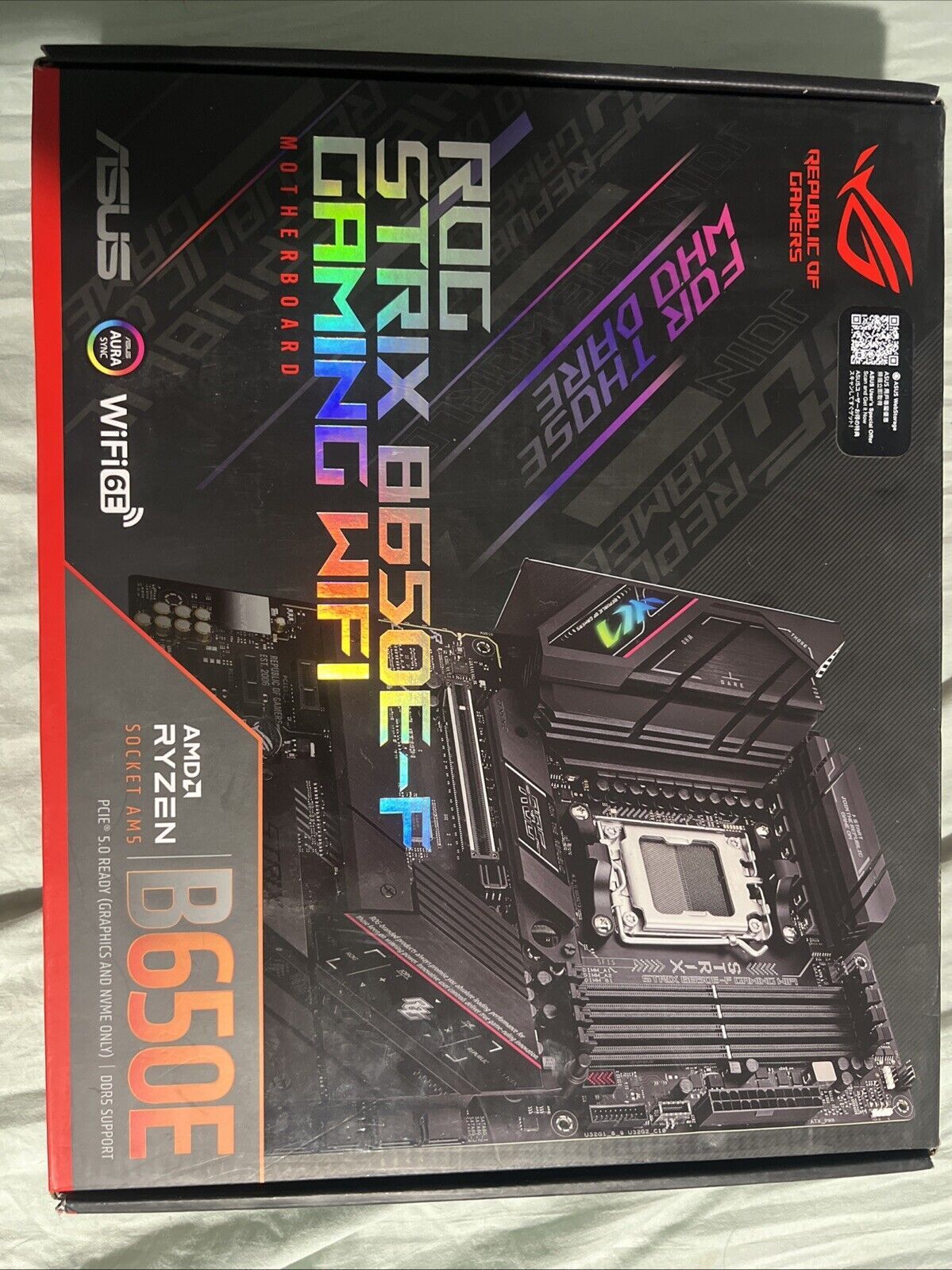 ASUS ROG Strix B650E-F ゲーミング WiFi AM5 ATX AMD マザーボード