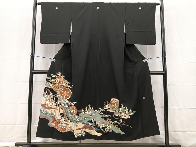 平和屋着物○上質な色無地 作家物 柴染色 正絹 逸品 AABA4613ck