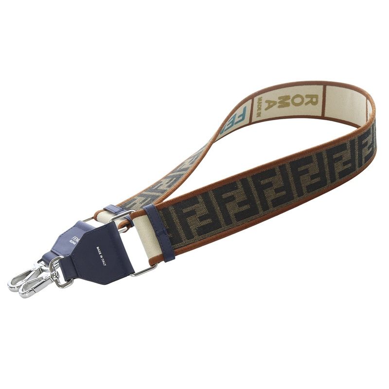 フェンディ FENDI ストラップユー ズッカ柄 ショルダーストラップ 茶色