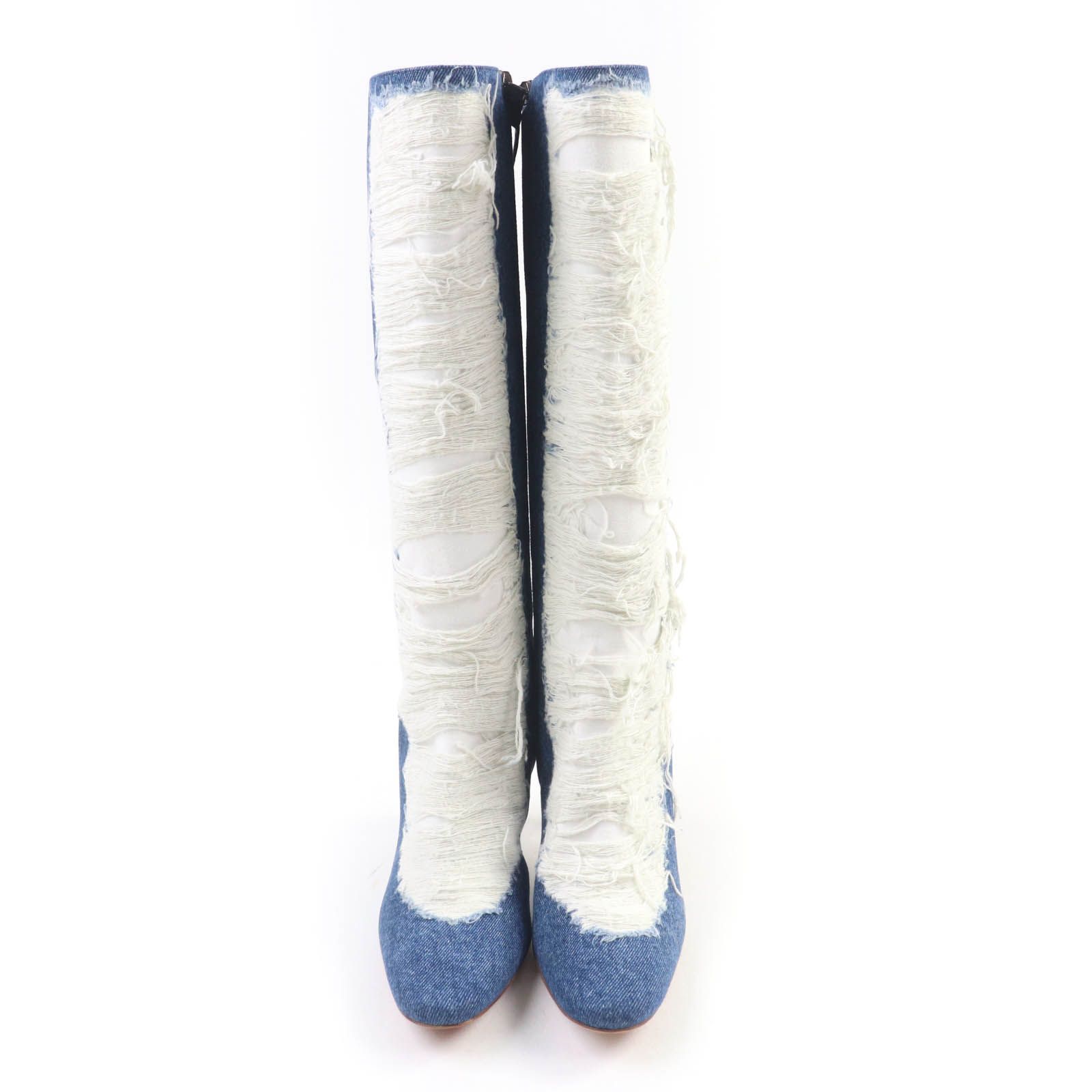 デストロイ リップドデニム