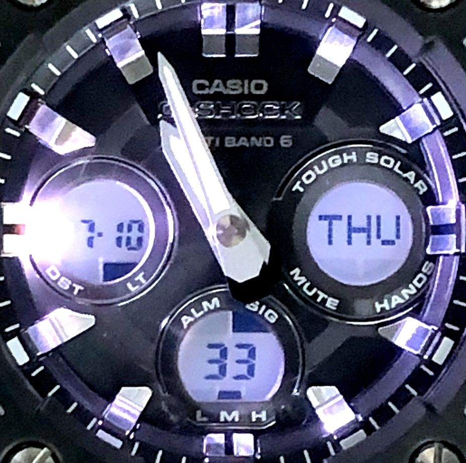 G-SHOCK ジーショック GST-W300-1A G-STEEL 電波ソーラー LED メタル