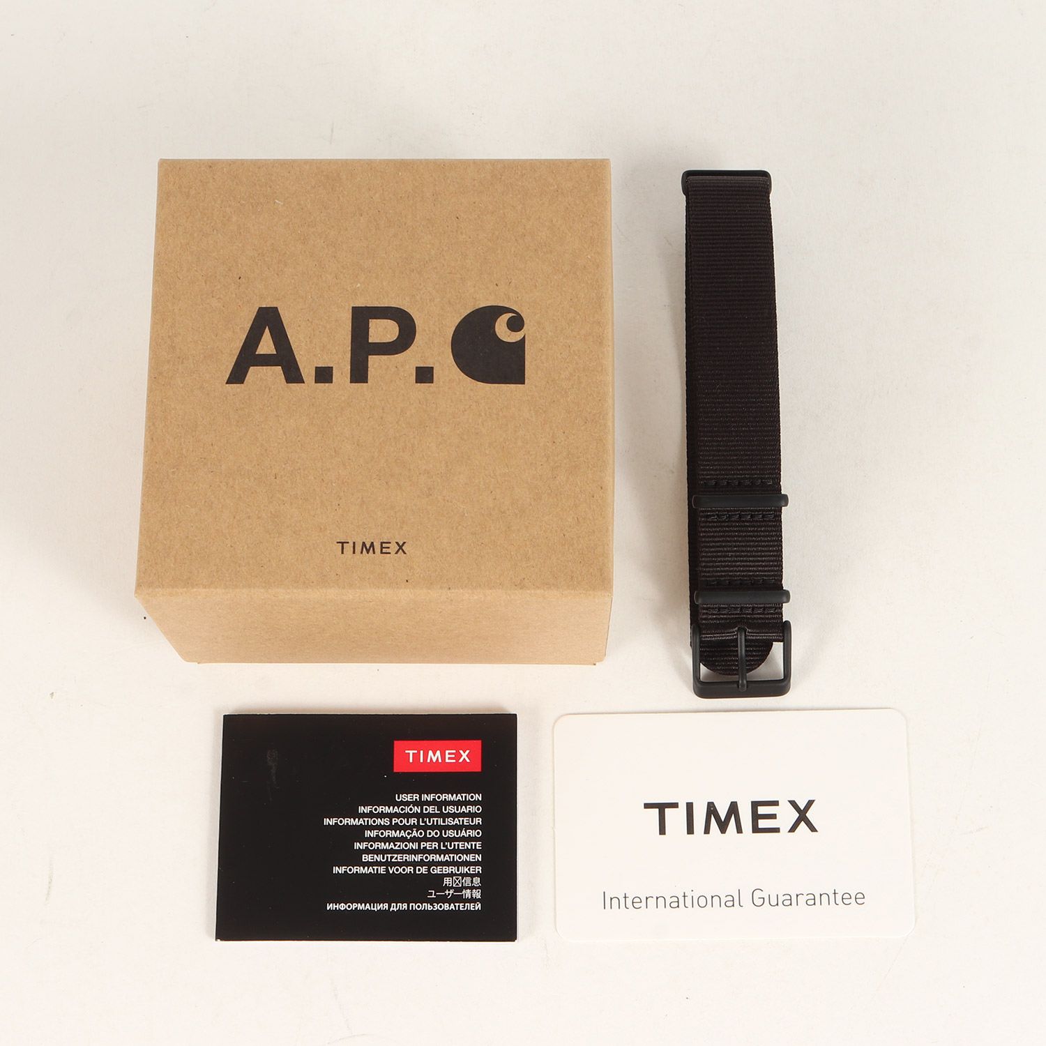 美品 A.P.C. アーペーセー 20SS Carhartt WIP TIMEX 腕時計 ウォッチ