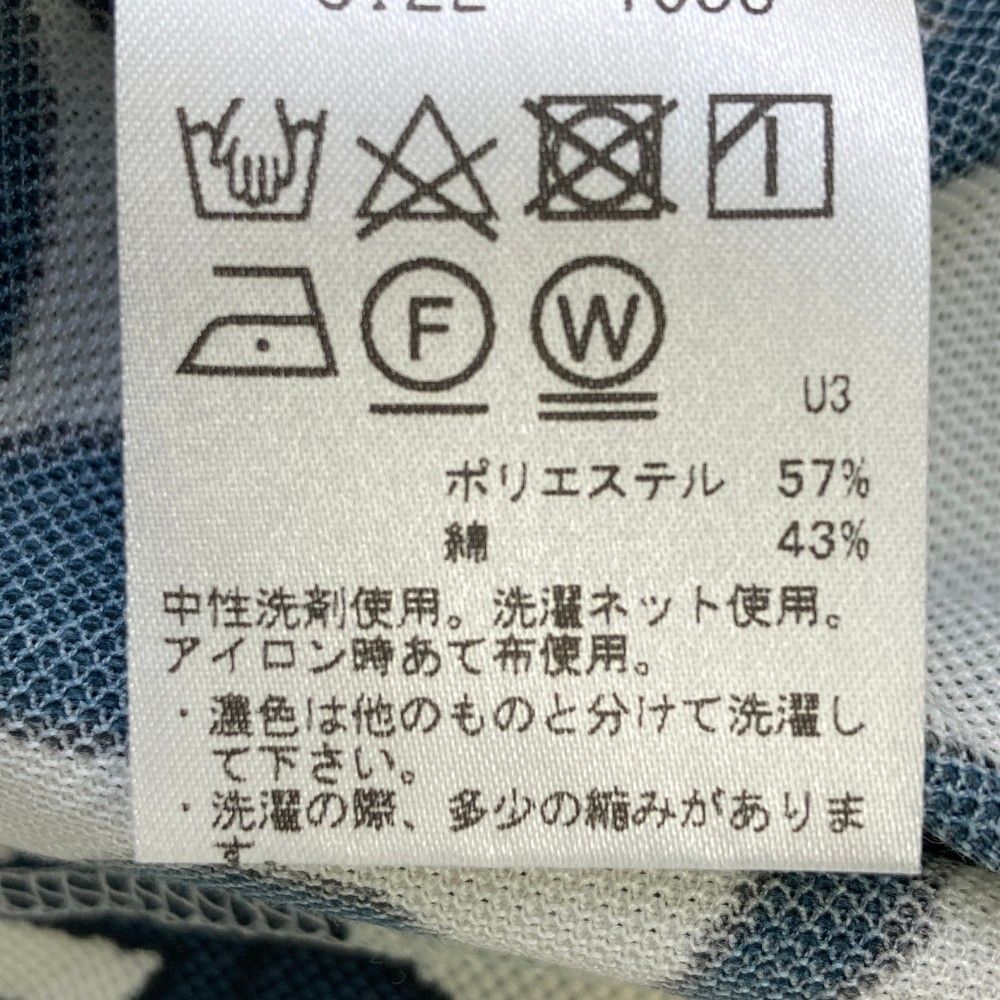 サイズ：38 ZOY ゾーイ ノースリーブポロシャツ 花柄 グレー系