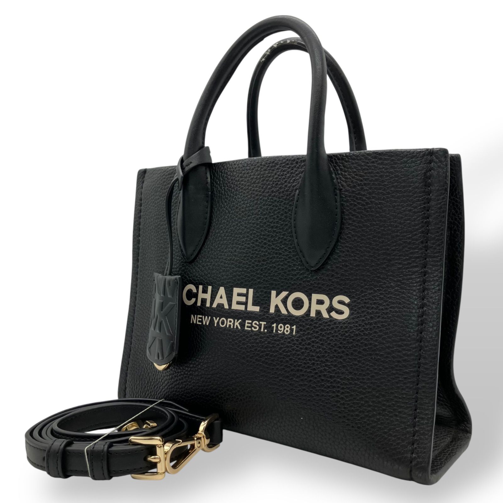 MICHAEL KORS ミレラ 2way ショルダーバッグ レザー ブラック