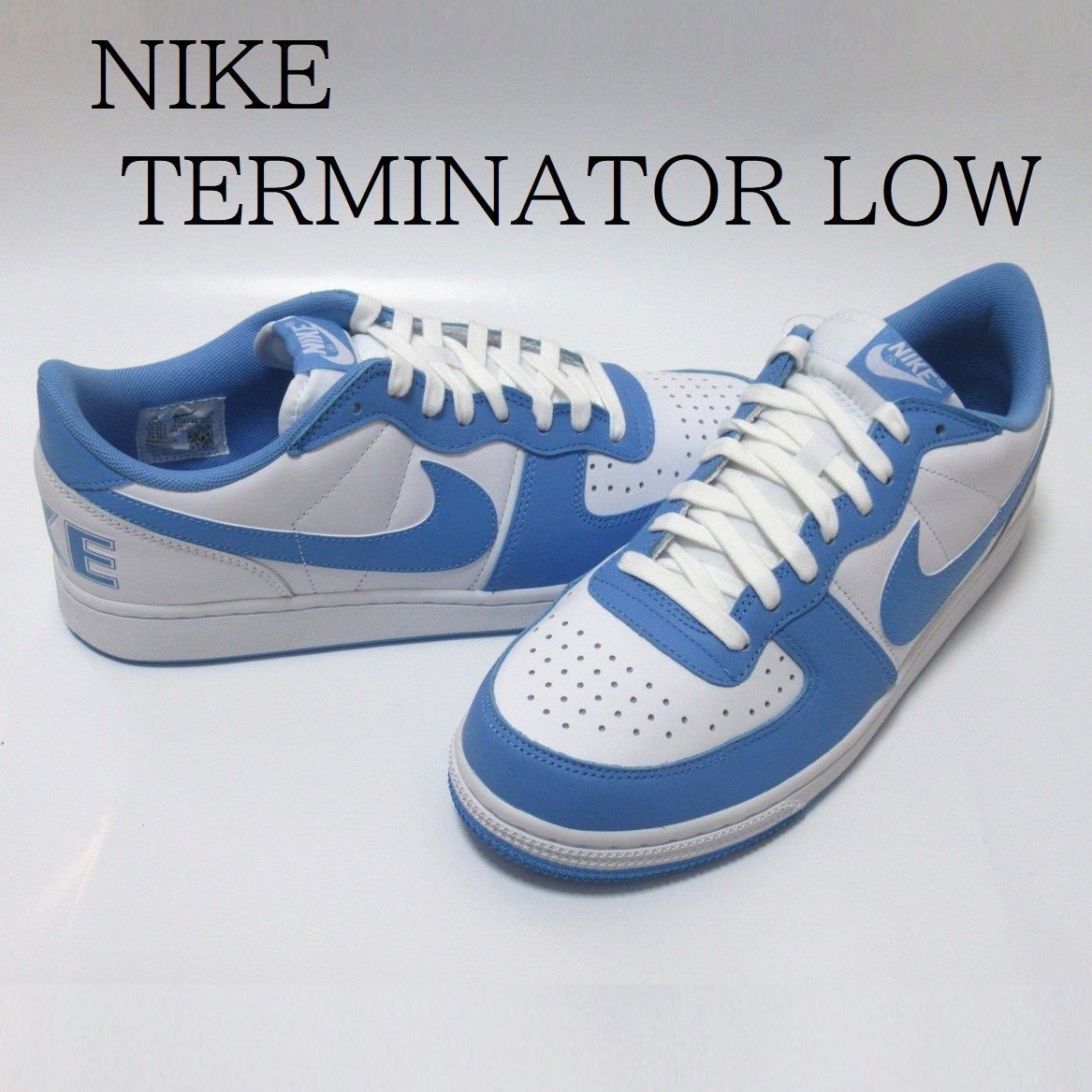 ターミネーター ロー TERMINATOR 白 水色 FQ8748-412 NIKE TERMINATOR LOW UNIVERSITY BLUE/WHITE（ナイキ