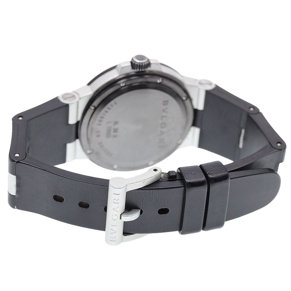 【内部点検完了】ブルガリ メンズ　腕時計　AL38TA 自動巻　黒/白 BVLGARI（ブルガリ） アルミニウム 腕時計 時計 アルミ AL38TA 自動