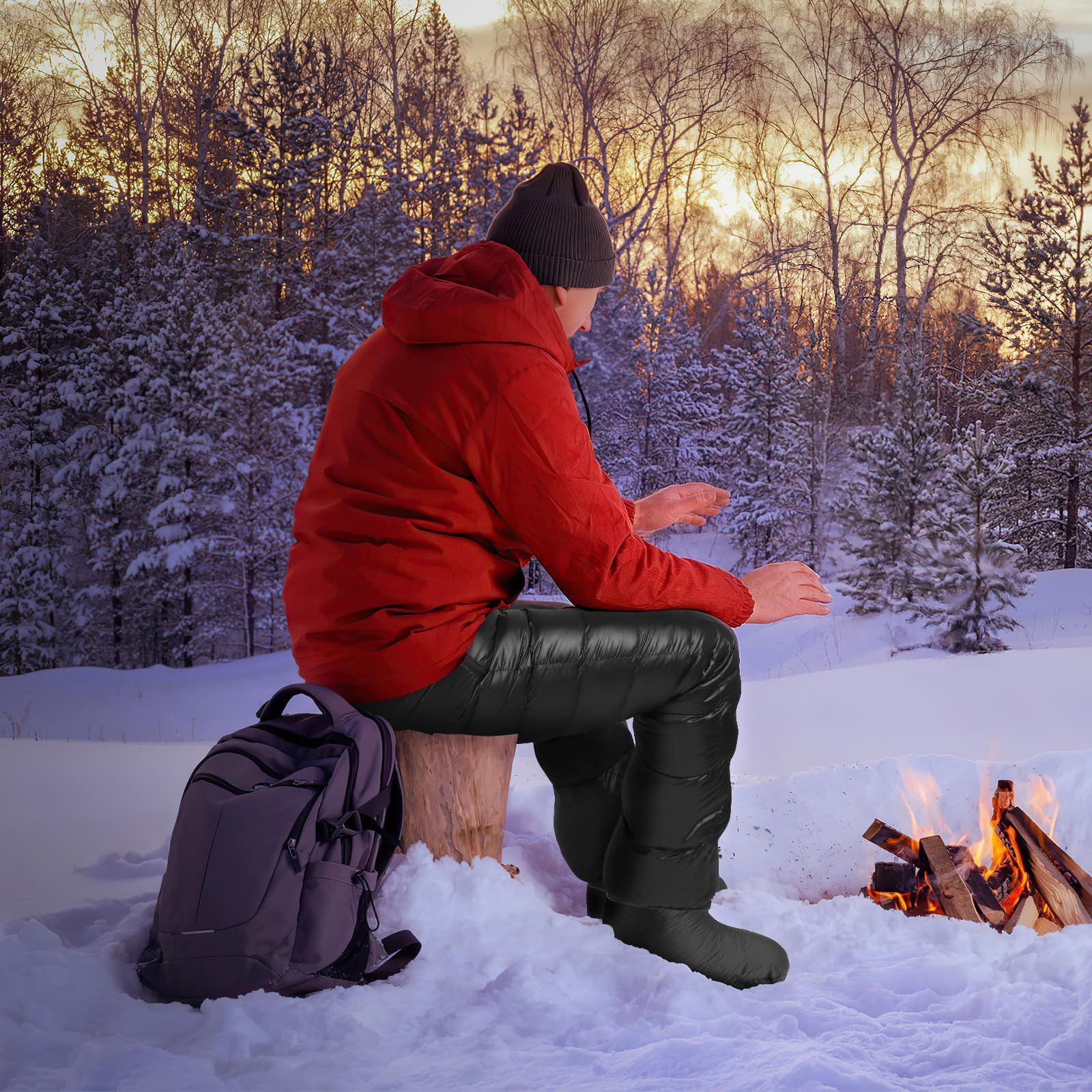 ダウンパンツ 防寒