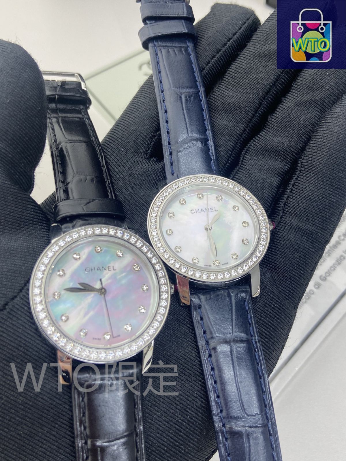 今日 Chanel シャネル ベゼルに手作業でスワロフスキークリスタルを埋め込むことを特徴とする-WTO輸入2