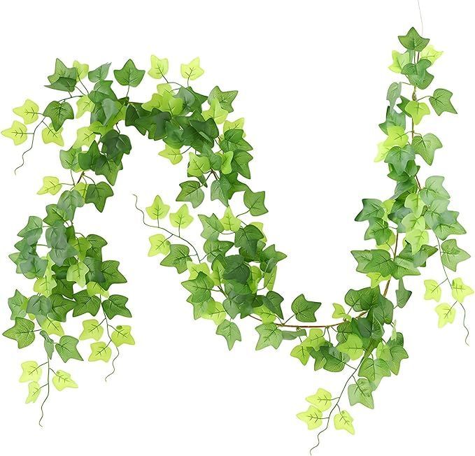 WillingYou グリーン 観葉植物 アイビー 1本 180cm フェイクグリーン 吊り下げ 造花 藤 緑 葉 壁掛け 吊りのインテリア飾り人工植物 枯れない インテリアグリーン