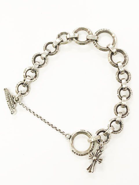 クロムハーツ  O RNG CRS BBYFAT ベイビーファットシルバーブレスレット メンズ クロムハーツ CHROME HEARTS O RNG CH W BABY FAT Oリング