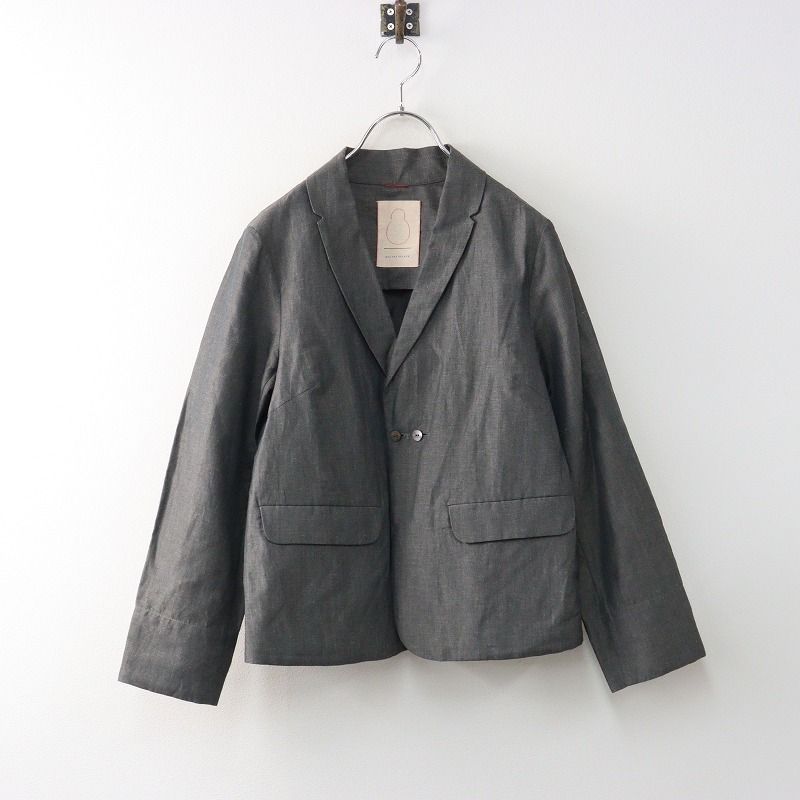 2021SS パラスパレス Pal las Palace ウールリネンジャケット 2 インディゴ ネイビー系 羽織り アウター 2400014604214