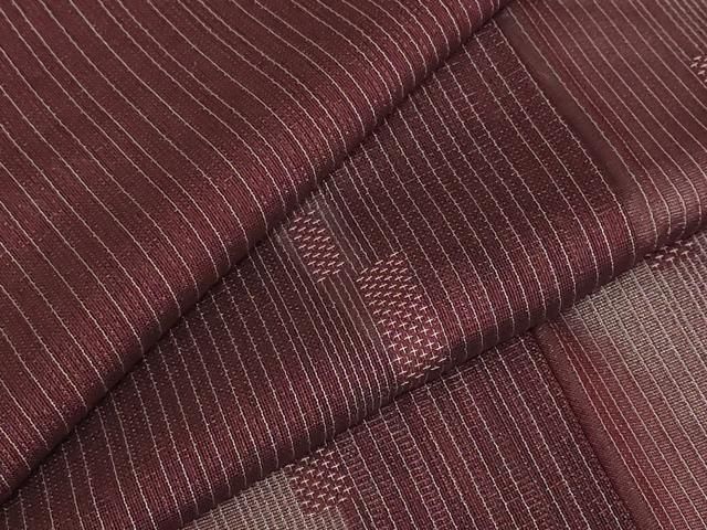 平和屋着物 夏物 小紋 紗 縞 正絹 AABB5858st