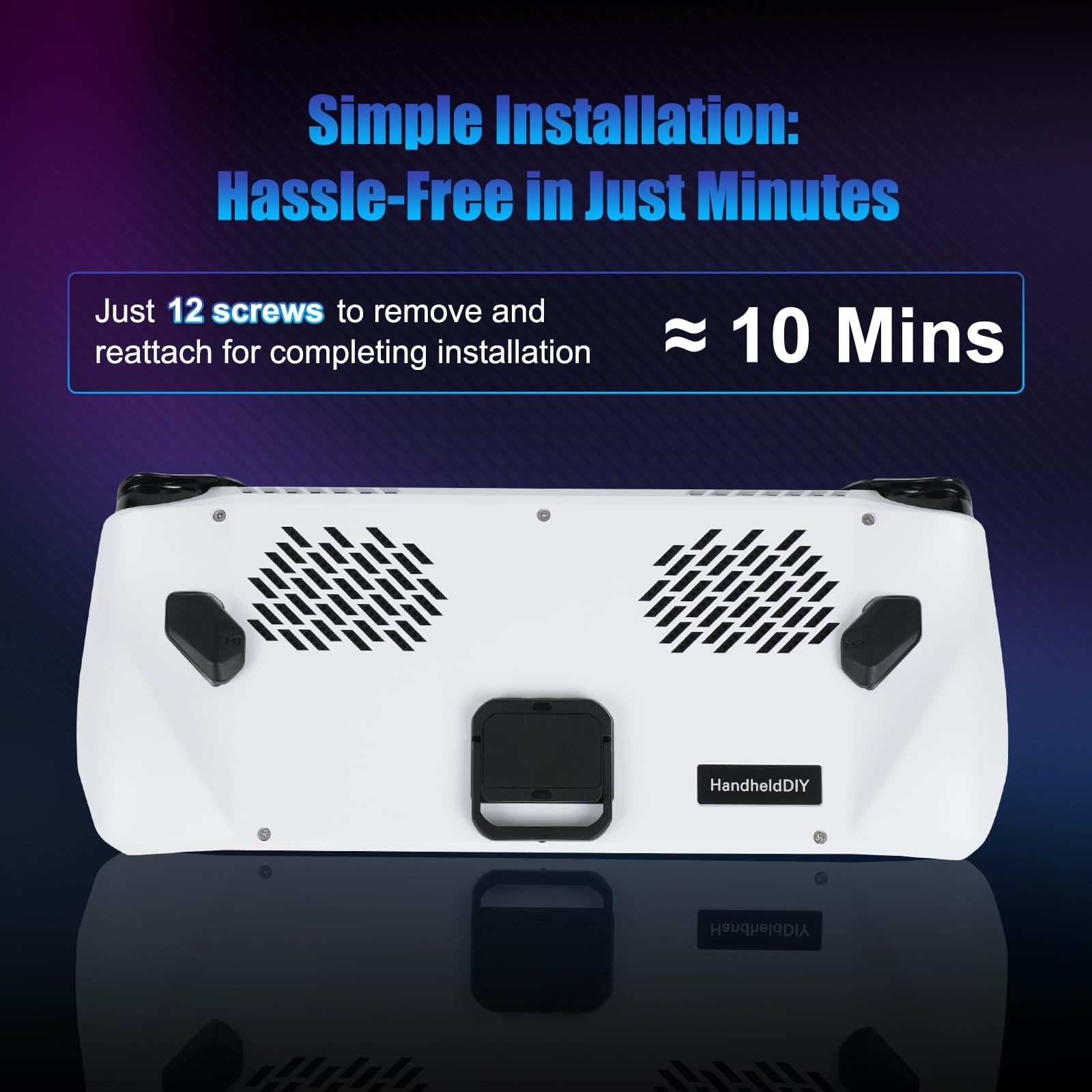 HandheldDIY Modcase for ROG Ally、ROG Ally バックプレート