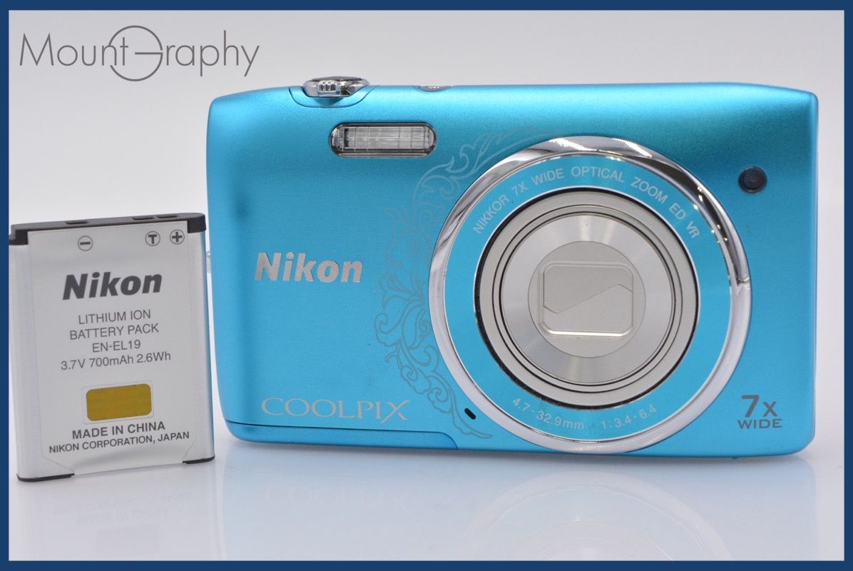 ☆極上美品☆ ニコン Nikon COOLPIX S3500 7x バッテリー付属