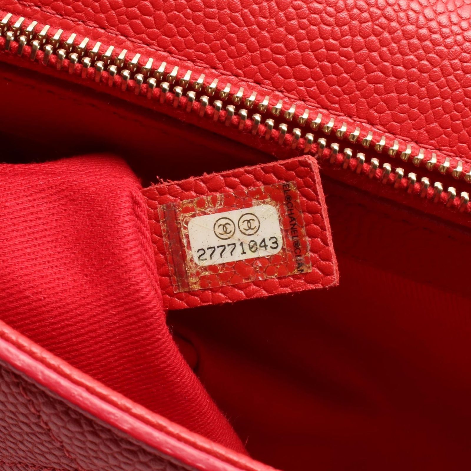 シャネル CHANEL ショルダーバッグ マトラッセ トップハンドル レッド