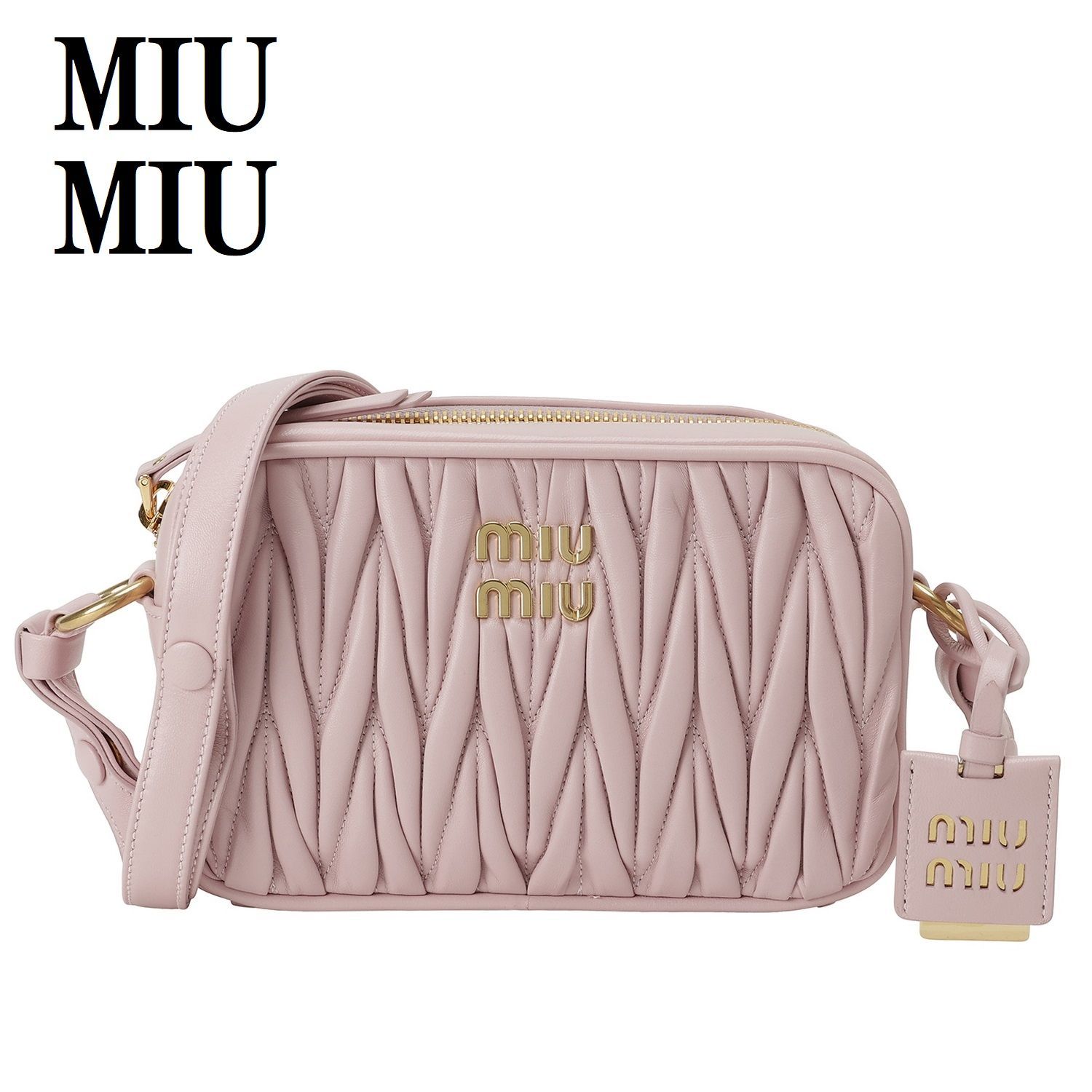 Miu Miu ミュウミュウ 5BH118 N88 F0E18 V WOM マテラッセ ショルダー