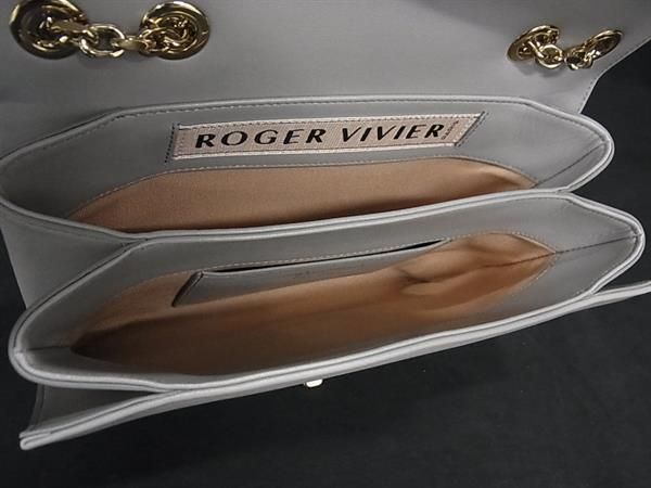 □極美品□ Roger Vivier ロジェヴィヴィエ レザー ビジュー ライン  