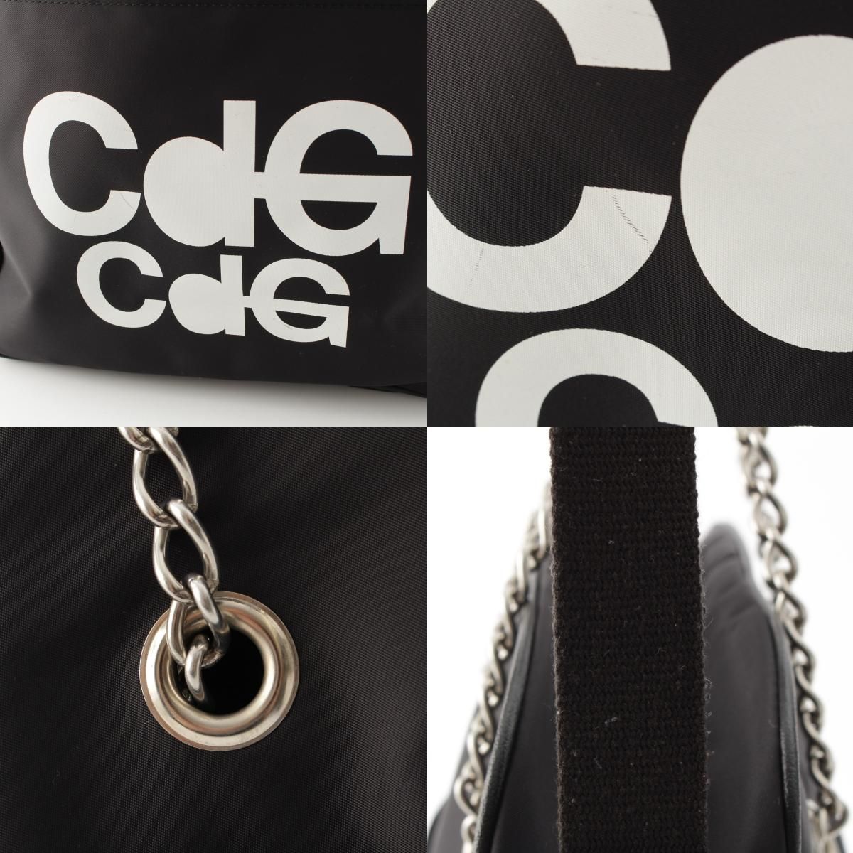 コムデギャルソン CDG ロゴ 2WAY チェーン ショルダーバッグ ブラック 