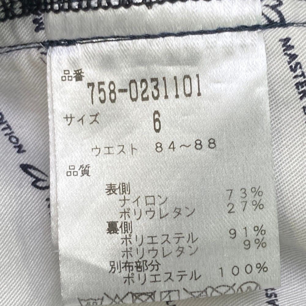 サイズ：6 MASTER BUNNY EDITION マスターバニーエディション  裏起毛 ストレッチパンツ  ネイビー系 [240101429333] ゴルフウェア メンズ ストスト サイズ：6 MASTER BUNNY EDITION マスターバニーエディション 裏