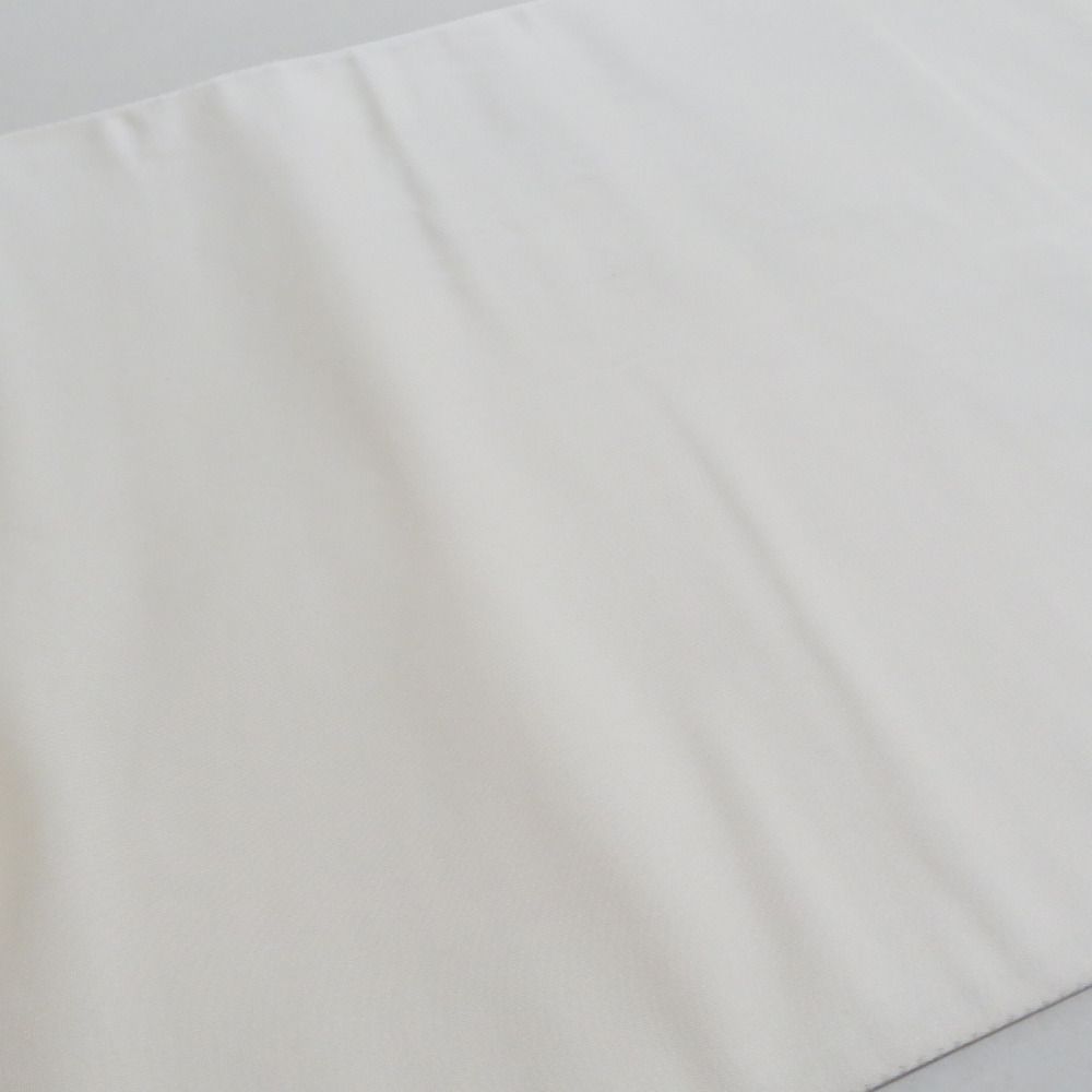 袋帯 シルバー系 松文様 シルバーｘホワイトｘブルー 六通柄 正絹 仕立て上がり 長さ440cm 【キモノオフ野々市若松店】 袋帯 シルバー系 松文様 シルバーxホワイトxブルー 六通柄 正絹