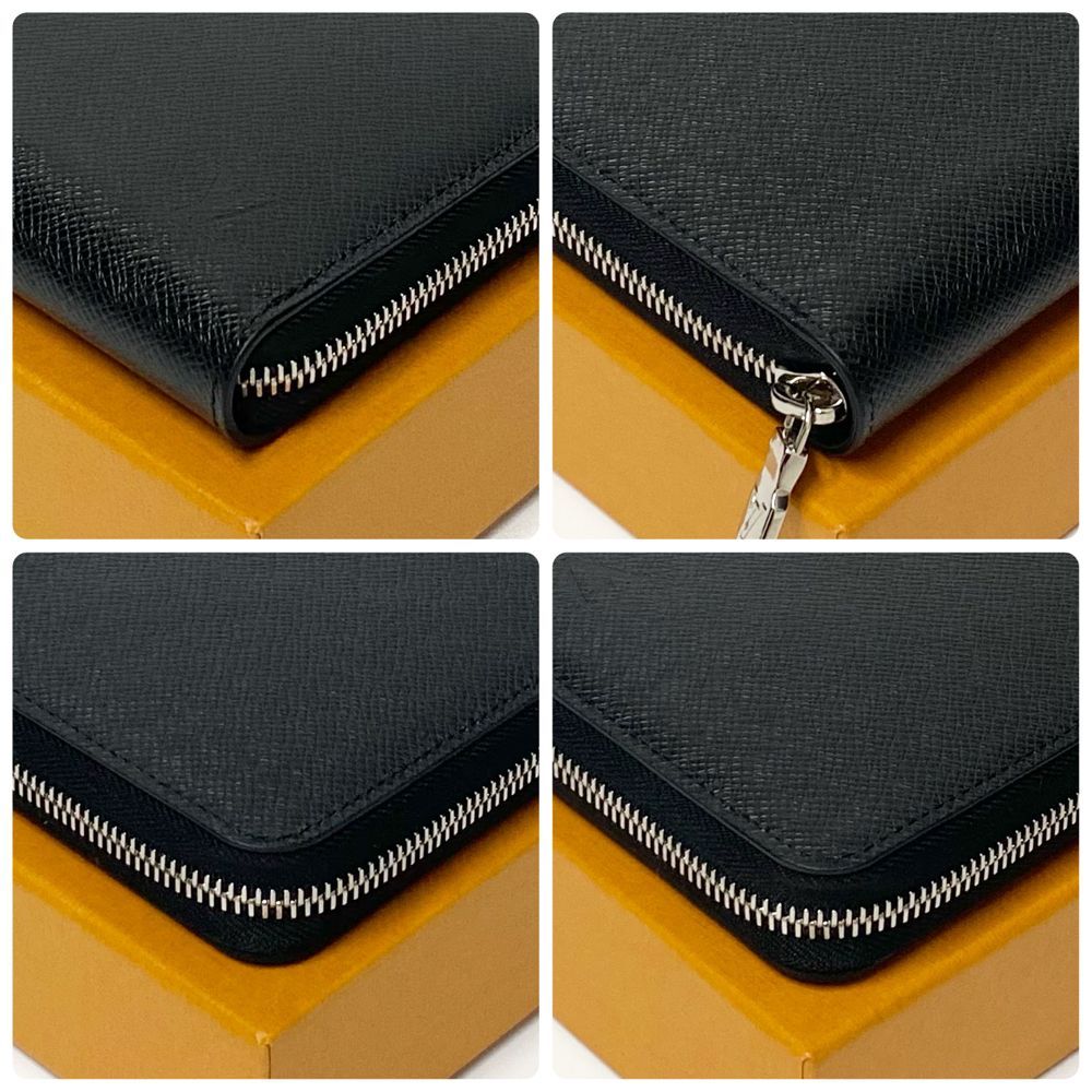  上 ルイヴィトン LOUIS VUITTON タイガ ジッピー オーガナイザー NM IC RFID M 30056 ブラック み 長財布 小物