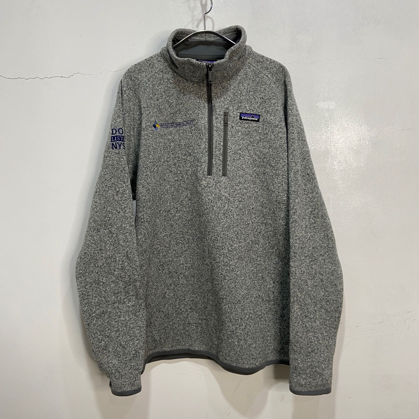 ☆Patagonia☆ハーフジップベターセーターフリースプルオーバー☆グレー☆霜降り☆XL☆D24M - メルカリ