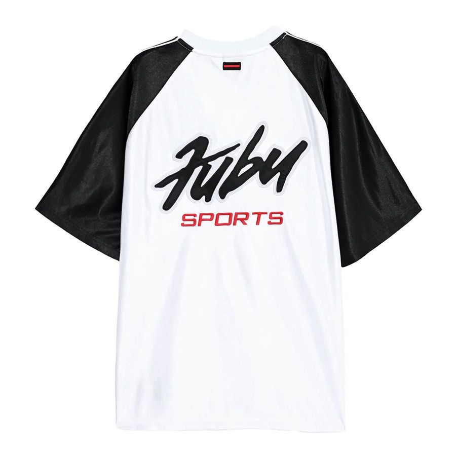 FUBU LOGO TAPE GAME SHIRT【WHITE】 (M・L・XL・2XL)(フブ 通販