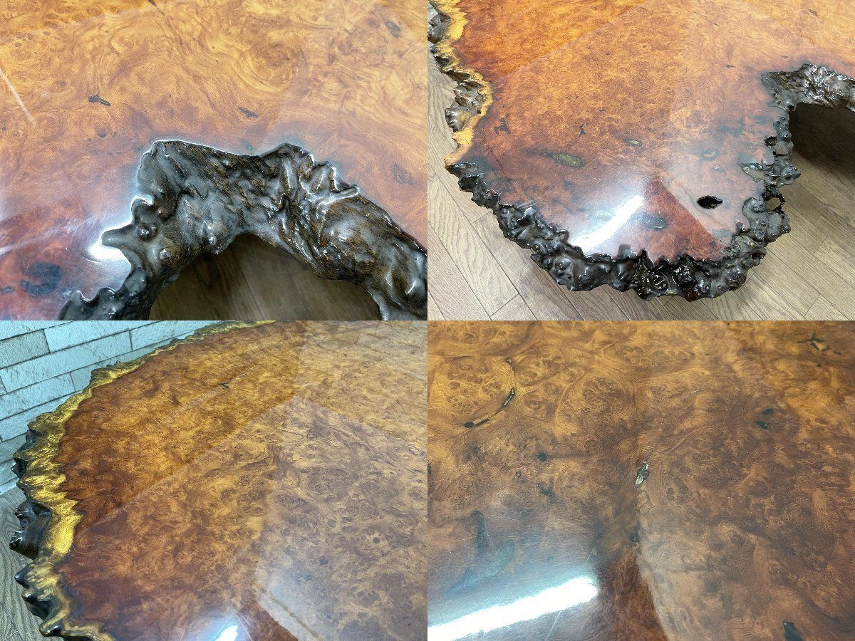 ✴︎花梨テーブル✴︎ちゃぶ台 花梨 テーブル 机 天然木 座卓 輪切り ちゃぶ台 ローテーブル