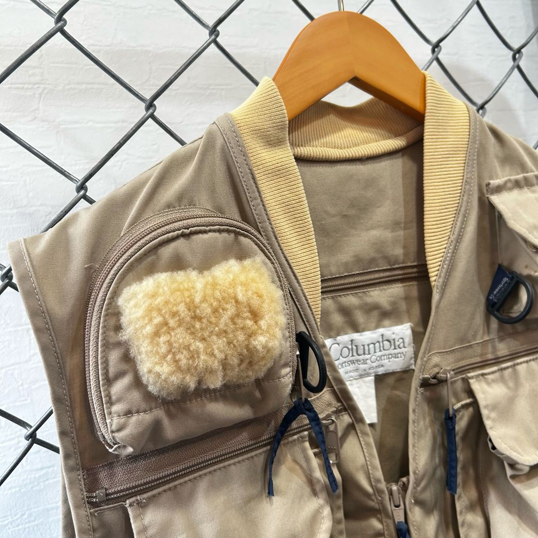 Columbia フィッシングベスト Men's L ベージュ ヴィンテージ Columbia フィッシングベスト Men's L ベージュ ヴィンテージ