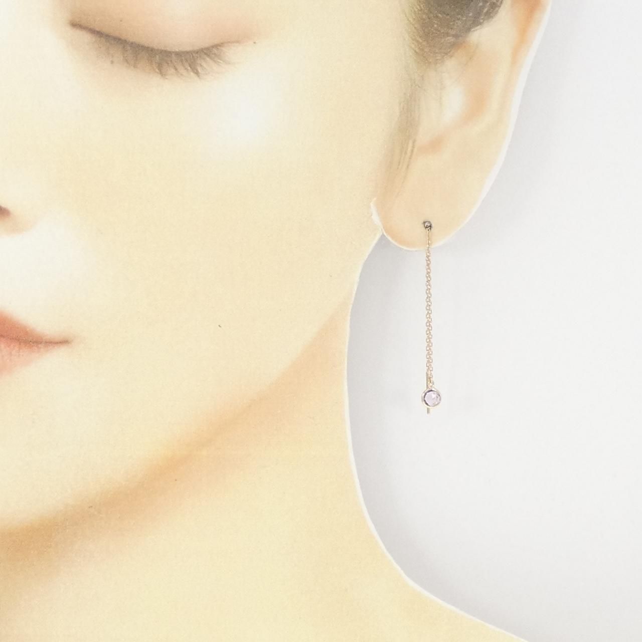 【メーカー再生品】 ココシュニック アメジスト ピアス - メルカリ アクセサリー