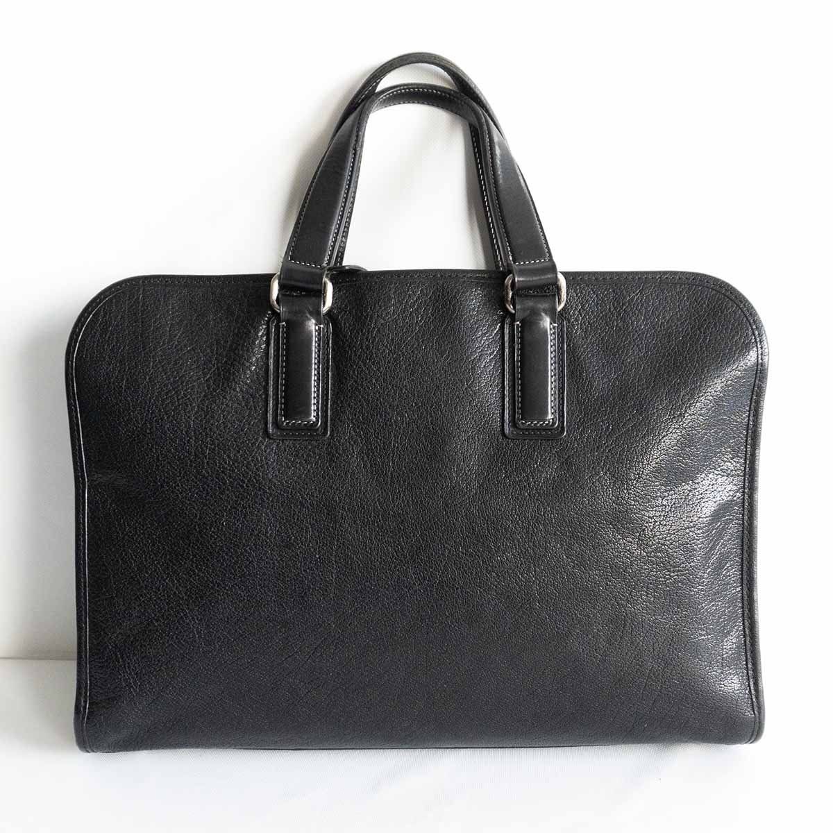 土屋鞄 アルマス バッファロー ビジネストート A4 大容量 ブリーフ 黒