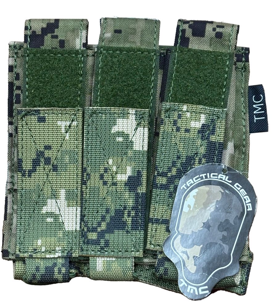 TMC MOLLE Tri Open Top Mag Pouch for MP7 ( AOR2 )TMC MOLLE トライ オープン トップマグポーチ MP7 FA (AOR2)