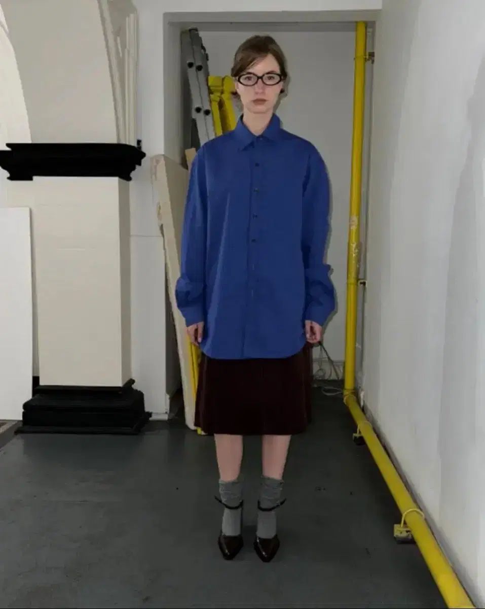 リボンビット ribbonbit モネ モネ Austin Blue Shirt