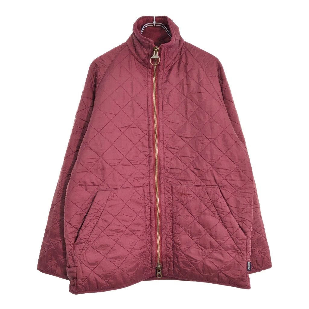 Barbour バブアー Polar Quilts ポーラーキルト キルティングジャケット ワインレッド メンズ L 古着 U4003
