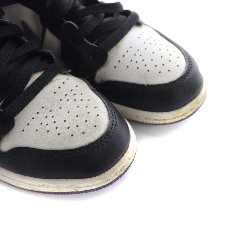 ナイキ NIKE 子供靴 PS Air Jordan 1 Mid Black Dark Iris White