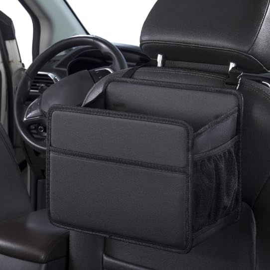 EXCEREY 2024 シートバックポケット 車 収納ポケット アップグレード大容量モデル、折りたたみ式カーシートバック収納袋 両側に新しいネットポケット 防水性 耐摩耗性 汚れ防止性があり 20kgの重量に耐えることができ ゴミ箱 ウォーターカップホルダー