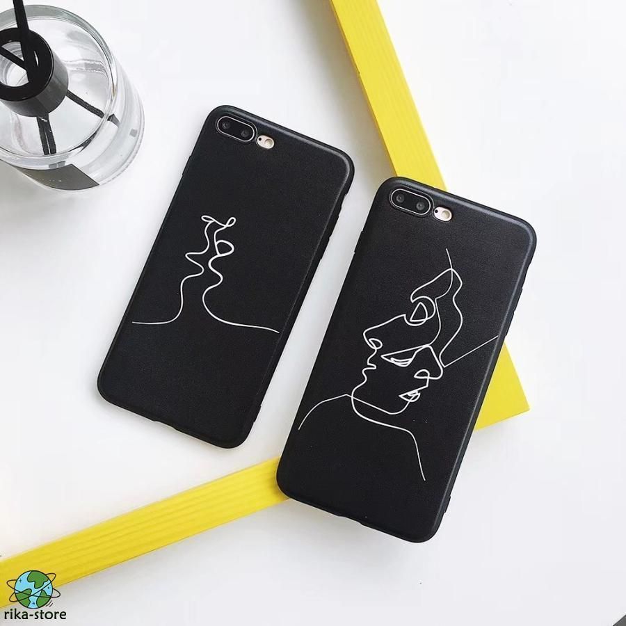 スマホケース アクセサリ 携帯ケース おしゃれ iPhone11 ケース iPhone11 Pro Max iPhoneXR ケース iphone Xs Max クリア 絵 線 絵画 アート 芸術 モノクロ