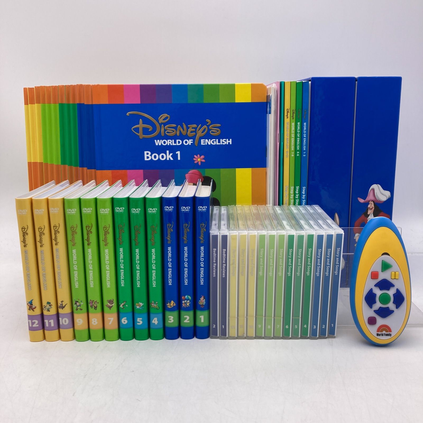 2016年 メインプログラムセット 絵本 CD DVD24枚 新子役 字幕あり ディズニー英語システム DWE Disney ワールドファミリー 410221