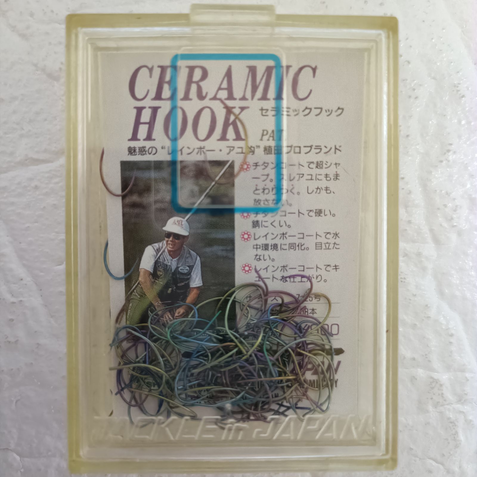 TACKLE in JAPAN　セラミックフック　レインボー　アユ鈎　チタンコート　サイズ　7.25号　4個セット　釣り針　釣具　釣り用品　まとめ売り　釣り引退セット　※2204