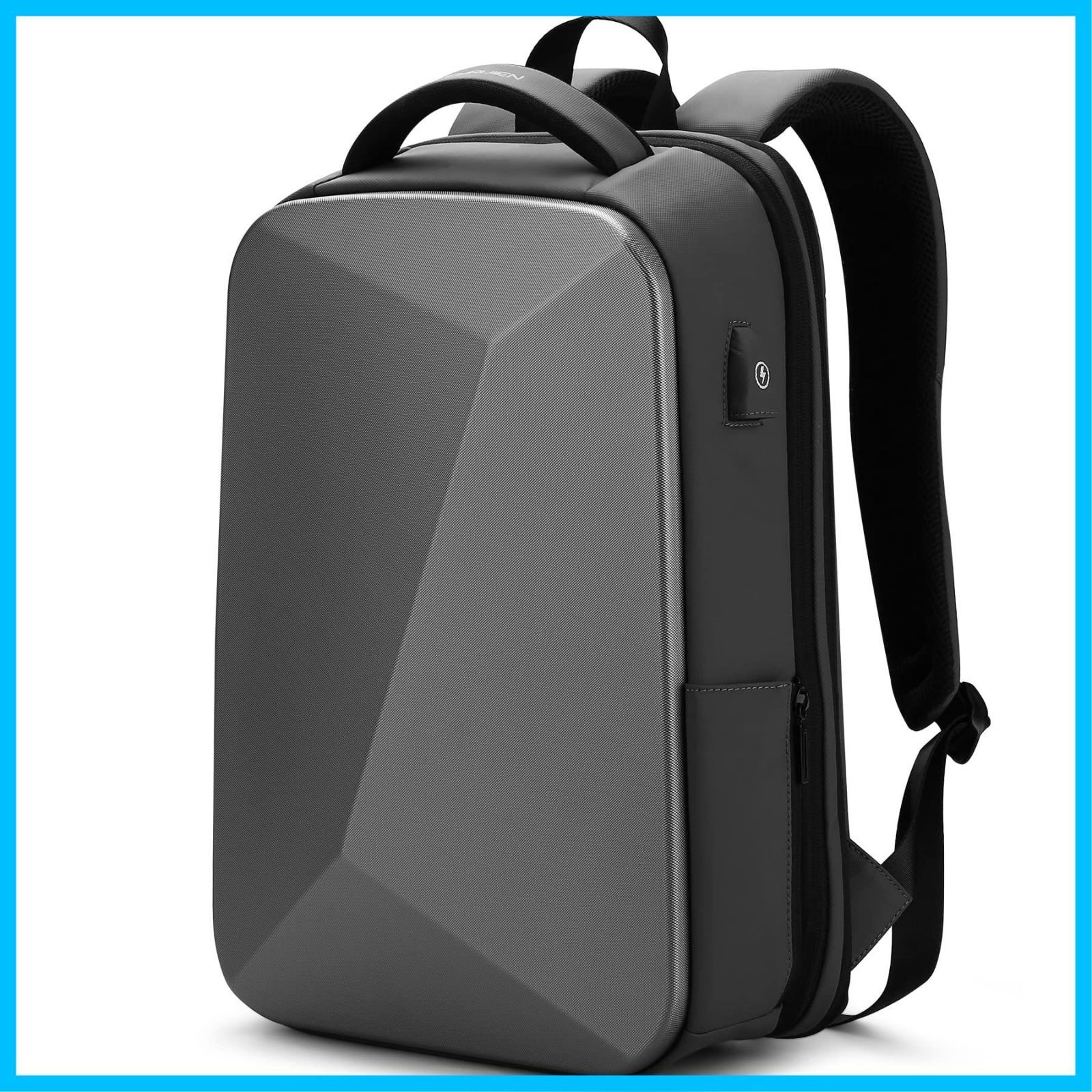 FENRUIEN リュック ビジネスリュック ハードシェルバックパック 防水 盗難防止 USB充電ポート 容量拡張 15.6インチラップトッ