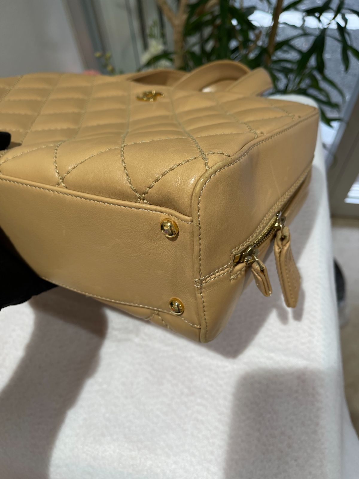美品】CHANEL シャネル A14692 ワイルドステッチ ミニ ボストン 美品】CHANEL シャネル A14692 ワイルドステッチ ミニ ボストン