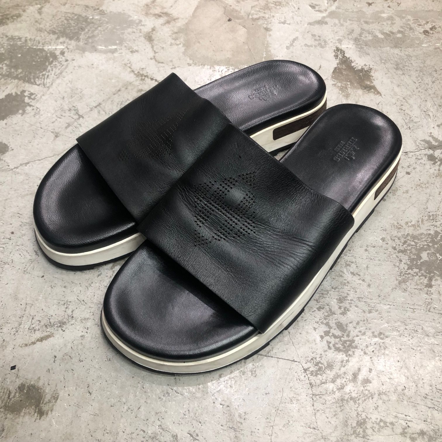 HERMES リフレックス レザー スライド サンダル 181354ZH エルメス 