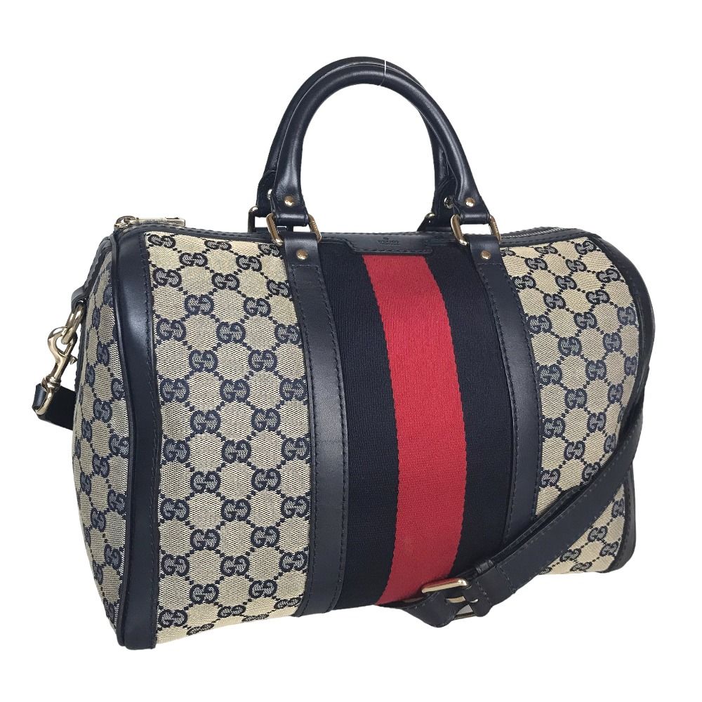 GUCCI グッチ シェリーライン ミニボストンバッグ ショルダーバッグ