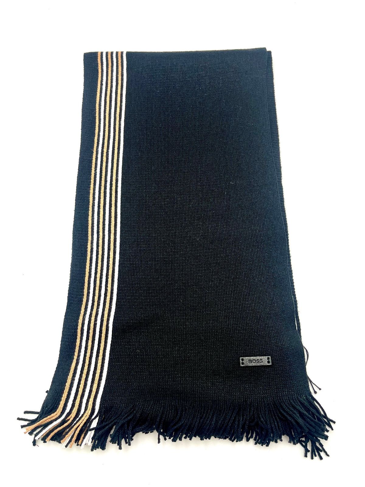 BOSS ボス ニット帽マフラー2点セット コットンマフラー メンズ