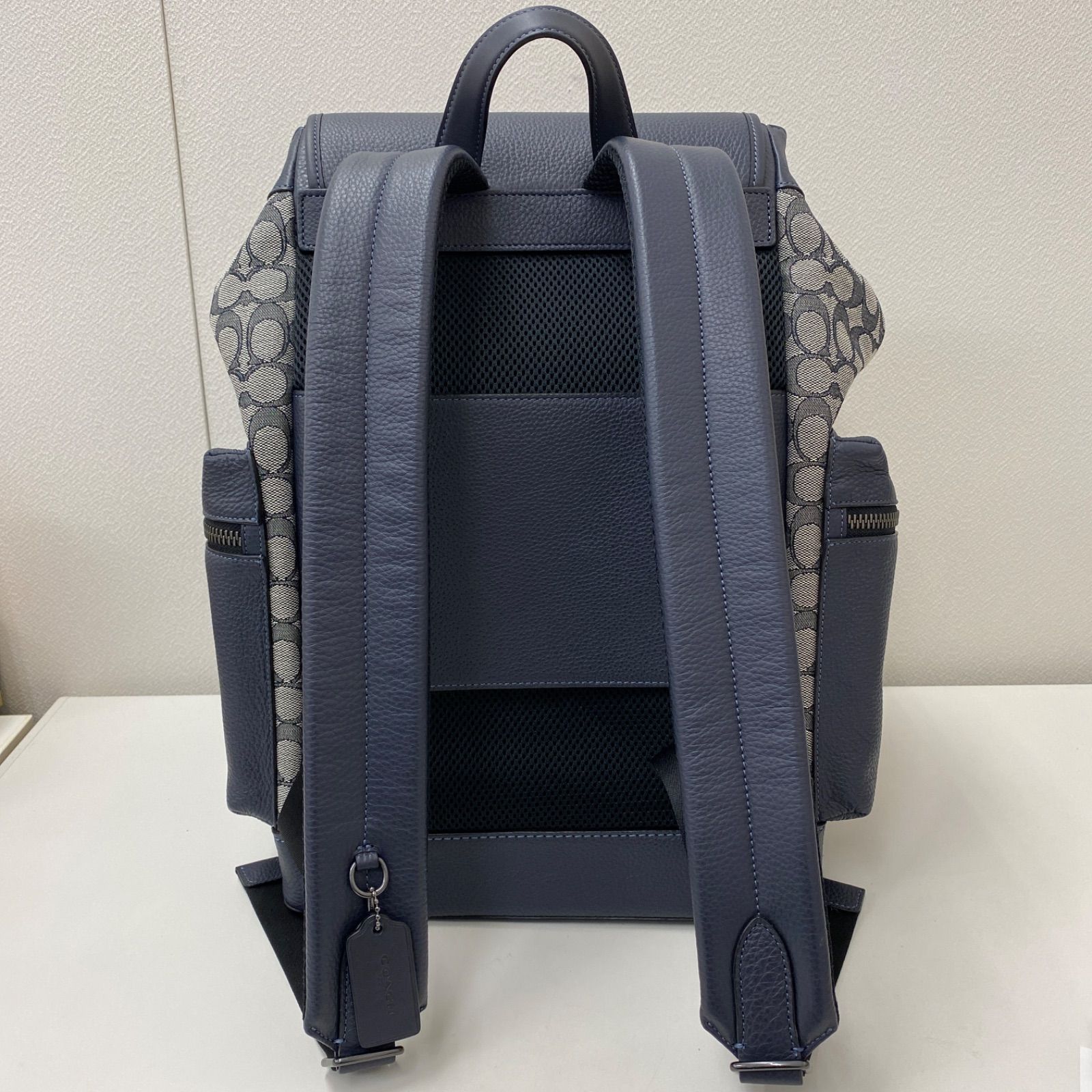 COACH リア　ジャガード　バックパック COACH（コーチ）の「リア バックパック 21・シグネチャー デニム