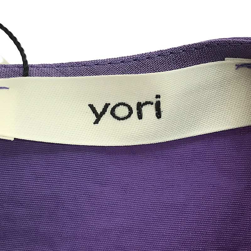 【美品】  yori / ヨリ | 2023SS | バックリボンギャザー ロングスリーブ ブラウス | F | パープル | レディース 美品】 yori / ヨリ | 2023SS | バックリボンギャザー ロング