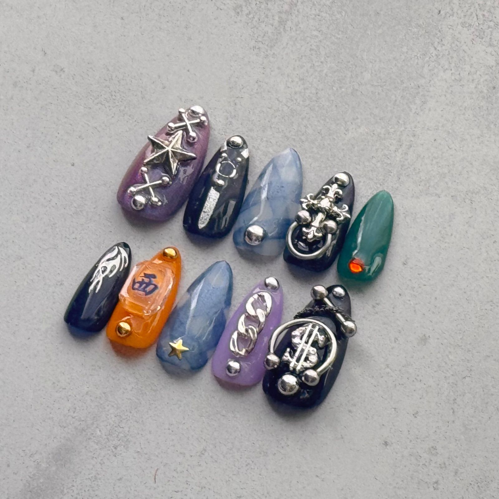 現品】ネイルチップ 概念ネイル 痛ネイル ヒプマイ ヒプノシスマイク